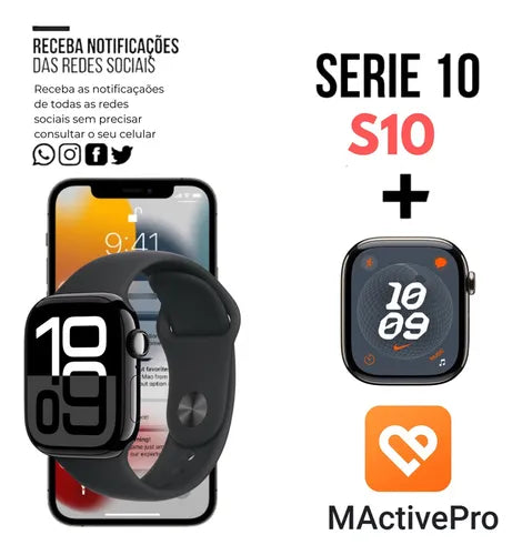 Relógio Smartwatch S10 Serie 10 Chatgpt + Brindes Lanç 2025