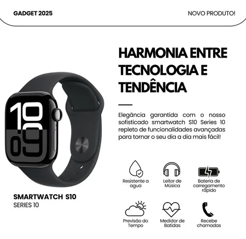 Relógio Smartwatch S10 Serie 10 Chatgpt + Brindes Lanç 2025