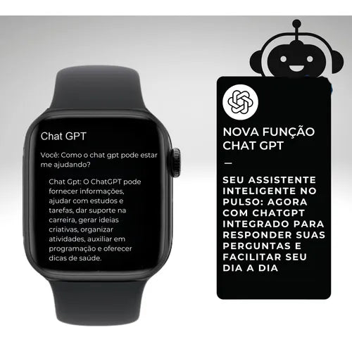 Relógio Smartwatch S10 Serie 10 Chatgpt + Brindes Lanç 2025