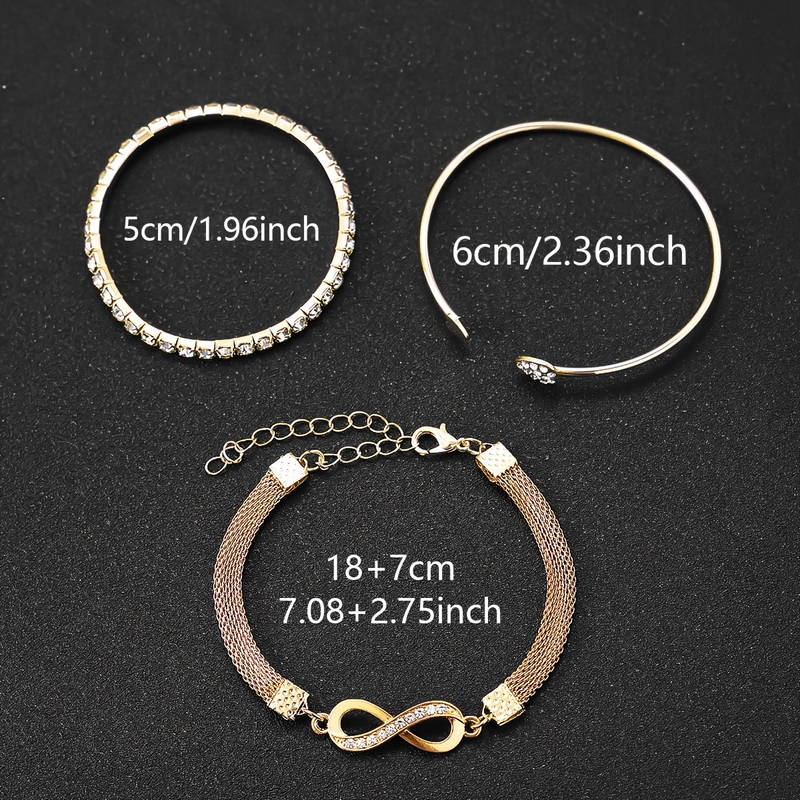 Relógio Digital Feminino 4 peças/kit Premium